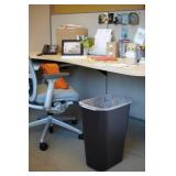 Rubbermaid Commercial Wastebasket Trash Container, 41QT/10.25 GAL, Plastic, Black, Stackable Trash Can for Bedroom/Bathroom/Office, Fits Under Desk/Sink/Cabinet Rubbermaid Commercial Wastebasket Trash Container, 41QT/10.25 GAL, Plastic, Black, Stackable Trash Can for Bedroom/Bathroom/Office, Fits Under Desk/Sink/Cabinet