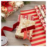 Hallmark Reversible Christmas Wrapping Paper (3 Rolls: 120 sq. ft. ttl) Hallmark Reversible Christmas Wrapping Paper (3 Rolls: 120 sq. ft. ttl)