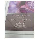 Gallery Solutions - Size 14'x18' Double Airfloat Mat Picture Frame - Sleek Black/White Design for Wall Mounting - Rectangular Wall Mount - Poster Frame - Lightweight Wall Frame Gallery Solutions - Size 14'x18' Double Airfloat Mat Picture Frame - Sleek Black/White Design for Wall Mounting - Rectangular Wall Mount - Poster Frame - Lightweight Wall Frame