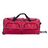 Rockland Rolling Duffel Bag, Red, 36' - Retail: $43 Rockland Rolling Duffel Bag, Red, 36' - Retail: $43