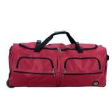 Rockland Rolling Duffel Bag, Red, 36' - Retail: $43 Rockland Rolling Duffel Bag, Red, 36' - Retail: $43