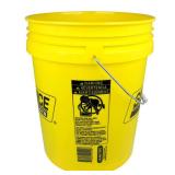 Seachoice 5-Gallon Plastic Bucket w/Metal Handle, Yellow Seachoice 5-Gallon Plastic Bucket w/Metal Handle, Yellow