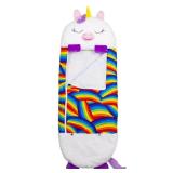 Happy Nappers: Pillow & Sleepy Sack Medium - White Unicorn Ariana - 54 x 20 inches, 2-in-1:Plush Animal Opens Into Sleeping Bag, Soft Play & Nap Character, Kids 3 and up Happy Nappers: Pillow & Sleepy Sack Medium - White Unicorn Ariana - 54 x 20 inches, 2-in-1:Plush Animal Opens Into Sleeping Bag, Soft Play & Nap Character, Kids 3 and up