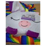 Happy Nappers: Pillow & Sleepy Sack Medium - White Unicorn Ariana - 54 x 20 inches, 2-in-1:Plush Animal Opens Into Sleeping Bag, Soft Play & Nap Character, Kids 3 and up Happy Nappers: Pillow & Sleepy Sack Medium - White Unicorn Ariana - 54 x 20 inches, 2-in-1:Plush Animal Opens Into Sleeping Bag, Soft Play & Nap Character, Kids 3 and up