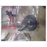 Medline Ultra Lightweight Transport Wheelchair for Adults, Foldable, 19-Inch Seat Width, Red Frame, Black Upholstery Medline Ultra Lightweight Transport Wheelchair for Adults, Foldable, 19-Inch Seat Width, Red Frame, Black Upholstery