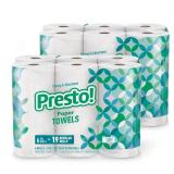 Amazon Brand - Presto! Ultra-Strong Premium Paper Towels, 158 Sheet Huge Roll - Flex-a-Size, 10 Rolls, White Amazon Brand - Presto! Ultra-Strong Premium Paper Towels, 158 Sheet Huge Roll - Flex-a-Size, 10 Rolls, White