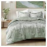 Comfort Spaces Luxe Queen Comforter Set Velvet Comforters for Queen Size Bed, Microfiber Reverse, Juliette, All Season Velvet Bedding Queen Size, Fluffy Bed Set, Sham, Full/Queen, Sage Green 3 Piece Comfort Spaces Luxe Queen Comforter Set Velvet Comforters for Queen Size Bed, Microfiber Reverse, Juliette, All Season Velvet Bedding Queen Size, Fluffy Bed Set, Sham, Full/Queen, Sage Green 3 Piece