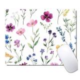 5 Count Watercolor Flower Wildflowers Floral Custom Mouse Pad with Non-Slip Rubber, Small Square Design for Wireless Laptop & Computer Mouse Pads for Desk, 9.5 x 7.9 inch Smooth Surface for Gaming & O 5 Count Watercolor Flower Wildflowers Floral Custom Mouse Pad with Non-Slip Rubber, Small Square Design for Wireless Laptop & Computer Mouse Pads for Desk, 9.5 x 7.9 inch Smooth Surface for Gaming & O