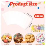 100 Pack 4x6 Inches Clear Rice Krispie Treat Bags with Bow Ties 100 Pack 4x6 Inches Clear Rice Krispie Treat Bags with Bow Ties