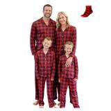 Christmas Pajamas: Button Down Red Buffalo Plaid Women's: XL Christmas Pajamas: Button Down Red Buffalo Plaid Women's: XL