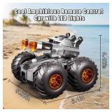 Waterproof Monster Truck Toy 4WD All-Terrain RC Cars, Amphibious Remote Control Car with Water Gun, Remote Control Boat Waterproof Monster Truck Toy 4WD All-Terrain RC Cars, Amphibious Remote Control Car with Water Gun, Remote Control Boat