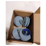 Double Layer Corundum Lawn Mower Blade Sharpener for Drill Head 4pcs