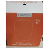 Crownful 4L Mini Refrigerator (Missing Power Cord and Handle Is Broke Off) - Retail: $35