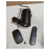 [Built-in Apps & 2026 Upgraded] Mini Projector Support 4K 1080P Auto Keystone 180° Rotatable with WiFi 6 and Bluetooth 5.4, Projector Portable Compatibile with HDMI/TV Stick/Memory Stick/Laptop-Black