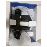 TEEHO TE003 Keyless Entry Keypad Door Lock with Handle, Electronic Digital Smart Locks for Front Door, Smart Door Knob with Code for Bedroom, Auto Lock, Passage Mode, Easy to Install, Matte Black - Re