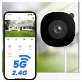 INFIYA 2K Window Cameras for Home Security- 5Ghz & 2.4Ghz WiFi Window Camera, Color Night Vision, Motion & Human Detection, Continuous 24/7 Recording, Cloud(Optional) & Local Storage, K1 1P - Retail: 