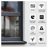 INFIYA 2K Window Cameras for Home Security- 5Ghz & 2.4Ghz WiFi Window Camera, Color Night Vision, Motion & Human Detection, Continuous 24/7 Recording, Cloud(Optional) & Local Storage, K1 1P - Retail: 