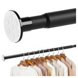 No Drilling Closet Rod, 27.5-94 Black - Retail: $24