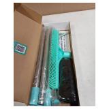 Carpet Rake for Pet Hair Removal - 60" Adjustable Long Handle Carpet Rake, 3 in 1 Reusable Pet Hair Removal Tool Kit, Cat Dog Fur Rakes Scraper Carpet Broom for Carpets, Rugs, Mats - Retail: $26