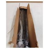 CorkLatta Black Shower Curtain Rod 31 to 80 Inch,1 Inch Diameter Adjustable Spring Tension Stainless Steel Telescoping Rod,Easy Install,No Rust - Retail: $19