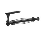 Paper Towel Holder Under Cabinet, One-Handed Tear, Wall Mount, Adhesive, Black, Paper Roll Holder with Ratchet Mechanism for Kitchen Bathroom Farmhouse Essentials Decor Accessories - Retail: $15