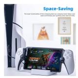 HEATFUN Charging Station for PlayStation Portal Remote Player, Portable PS Portal Charger Dock Stand with Type C Plug, PlayStation 5 PS5 Portable Accessories - White - Retail: $20