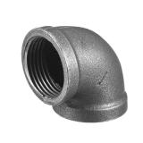 uxcell 1 1/4"(32mm) 90 Degree Malleable Iron Elbow Fitting, Threaded Pipes Fitting Brackets Nipples for Vintage Fixtures DIY Furniture Pipe Plumbing, 3 Pcs - Retail: $18