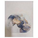 Small Mouse Pad Gray Black Marble