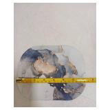 Small Mouse Pad Gray Black Marble