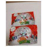Hard Christmas Candy Pattern Slices Individually Wrapped Transparent Candy Sugar Free 2 Bags