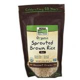 NOW Foods  Organic Sprouted Brown Rice  Raw  Gluten-Free and Whole Grain  16-oz (Packaging May Vary) 2 Bags - Retail: $25