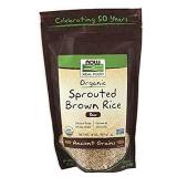 NOW Foods  Organic Sprouted Brown Rice  Raw  Gluten-Free and Whole Grain  16-oz (Packaging May Vary) 2 Bags - Retail: $25