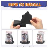 GIASSVIO 1 Pack Baseball Card Display Stand with Dual-Sided Wooden Sports Graded Card Easel Holders Case,Trading Card Display Storage for PSA CGC SGC Slabs - Retail: $20