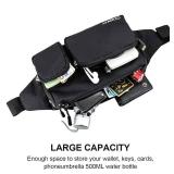 CXWMZY Fanny Packs For Women & Men, Waist Bag Hip Bum Bag Strap Extension Large Capacity Easy Carry Any Phone Passport Wallet for Outdoors Workout Traveling Casual Running Hiking Cycling Dog Walking