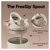 Owala FreeSip Sway - Stainless Steel - 30-oz. - Tan (Lightly Toasted) (Side Is Dented) - Retail: $35