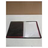 Dunwell Art Portfolio 8.5x11 Folder (Ruby), Black Mounting Paper, Portfolio Binder for Artwork, 8.5 x 11 Art Folder, 24 Pockets Display 48 Pages, Acid-Free Poly Presentation Book - Retail: $10