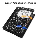 HGWALP Case for 7 inch Kindle Paperwhite(12th 2024)&Kindle Colorsoft Signature Edition (1st Gen,2024),Slim Lightweight Shell Protective Cover with Sleep/Wake for Kindle Paperwhite-Composition Book - R