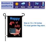 CDLong Seasonal Garden Flag Set of 12 Double Sided 12 x 18 Inch Yard Flag, Small garden flags for outside, Christmas Spring Seasonal Flag for Outdoor Holiday Decorations - Retail: $20