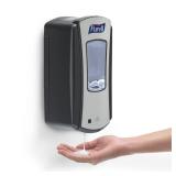 Purell LTX-12 Touch-Free Hand Sanitizer Dispenser, Chrome/Black, for 1200 mL Purell LTX-12 Hand Sanitizer Refills (Pack of 1 - Refills sold separately) - 1928-04 - Retail: $33