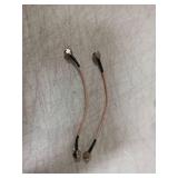 Superbat TV Coax Cable, 6 inches Slim Coax 75 Ohm RG179 with F-Type Connectors for TV, Satellite & Antenna Cable 2-Pack - Retail: $10