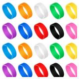 Mini Silicone Wide Rubber Bands 2 Inch 30 Pack Assorted Colors Silicone Wallet Band Heat Cold Long Lasting Rubber Bands for Sublimation Tumbler Pen Jars Art Cooking Wrapping Cord Wraps Small - Retail: