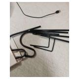 Yetene 2 Pcs 24 Inch Shepherds Hook for Outdoor Adjustable Bird Feeder Pole Metal Steel Shepard Hooks for Hummingbird Stand Feeder Pole for Garden Plant, Lantern, Hanging Wedding Decor - Retail: $10