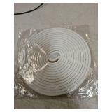 Kikerike Self Adhesive Foam Tape Weatherstrip 1/2in x 1/4in x 16.5Ft High Density Foam Insulation Strips Seal Weather Stripping with Strong Adhesive for Door and Window Sound Isolation Soundproofing -