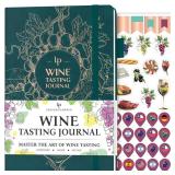 Legend Wine Tasting Journal Wine Guide & Diary Unique Accessories & Gifts for Wine Lovers, Women & Men, Eco Leather Notebook (Deep Sea) - Retail: $20