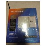 BLNAN Dimmable LED Flush Mount Ceiling Light Fixture with Remote Control, 9 Inch 18W 3000K-6500K, 2000K Nightlight Wired Low Profile for Bedroom, Kitchen, Living Room, Square White - Retail: $16