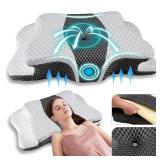 Pain Relief Cervical Pillow for Neck Support,Adjustable Ergonomic Pillow Cozy Sleeping,Odorless Orthopedic Memory Foam Pillows,Contour Bed Pillow for Side Back Stomach Sleeper - Retail: $38