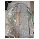 Syeeiex Hanging Handbag Purse Organizer with Zippers, 5 Mesh Shelves,Clear Slubbed Fabric+PVC Hanging Closet Bag Organizer, Dustproof Handbag Closet Tote Storage Bag for Door, Wardrobe, Shelf Rack - R