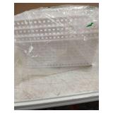 Eslite Plastic Storage Baskets for Organizing,11"X8.5"X4.7",Pack of 4 (White) - Retail: $27