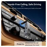 ESSAGER Bluetooth Receiver for Car, Noise Cancelling 3.5mm AUX Bluetooth Car Adapter, Wireless Audio Receiver Transmitter for Home Stereo/Wired Headphones Airplane, Gray - Retail: $10
