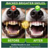 2 Pack Dog Dental Powder, Dog Teeth Cleaning Powder with Natural Herbal Blend, Plaque Off Pet Tooth Cleaning lab co, Targets Tartar & Reduces Plaque & Bad Breath for Dogs & Cats, Mint -150Grams - Reta